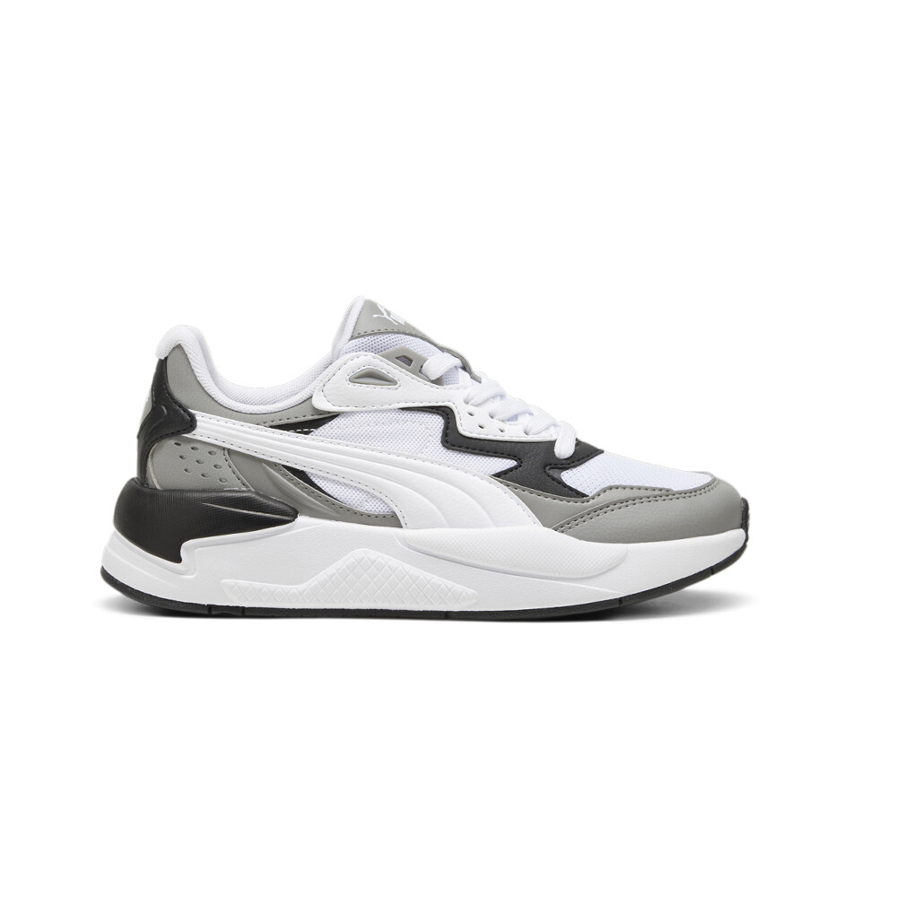 Повседневные кроссовки Puma XRay Speed на шнуровке для мальчиков серого и белого цветов 38489820