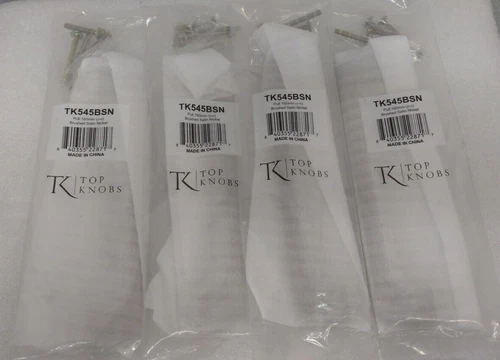 (Lot of 4) Top Knobs TK545BSN Mercer 6-5/16" (160mm) Pull, Brushed Satin Nickel - Picture 6 of 6