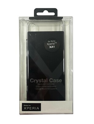 Muvit Crystal Case Back / Hardcover Schutzhülle für Sony Xperia XA1, transparent