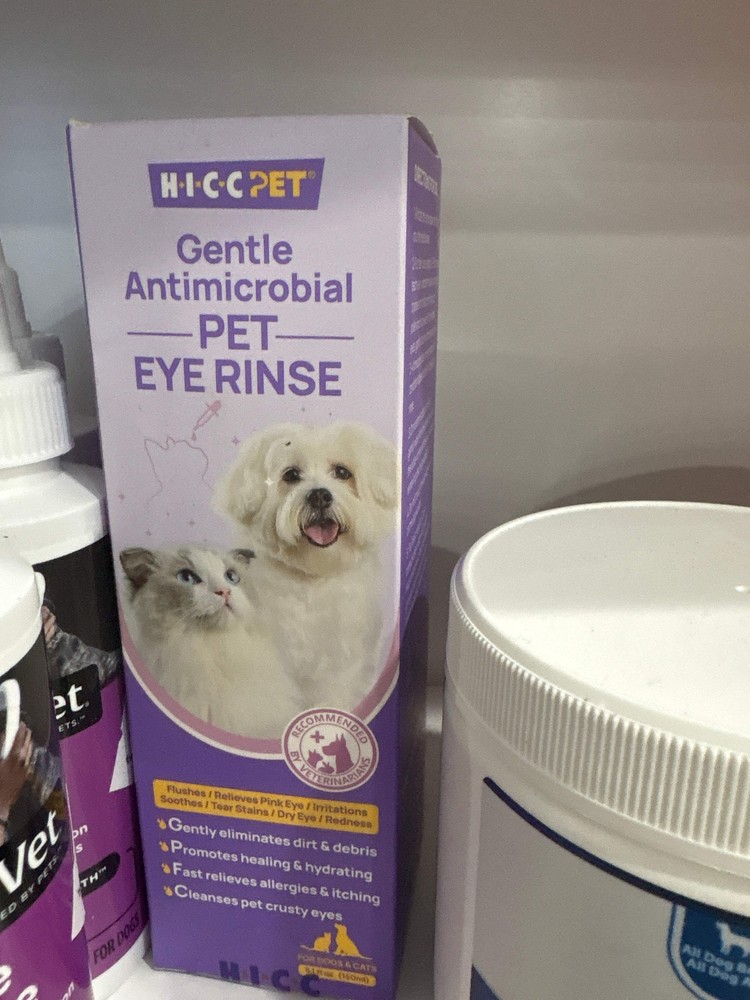 HICC PET Dog & Cat Eye Drops 5.1 fl oz Vet-Recommended Formula