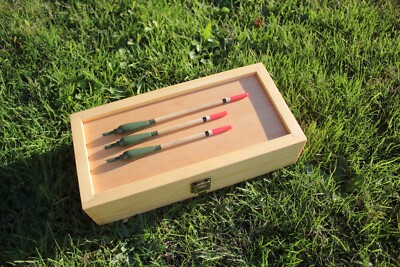 Angeln, Schwimmer, Schieber, klein, Balsa, Schilf, Handarbeit, traditionell (3er Pack)