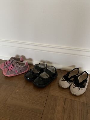 Lot Of Baby Girl Pediped Shoes Zara Baby Size 20 - Main Image