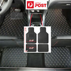 <!--F#f_0-->Black PU Leather Car Floor Mats Pad Carpet Mats Front & Rear Full Set Universal (For: Holden)<!--F/-->