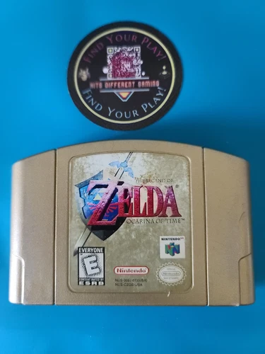 Nintendo N64 Game - Zelda Ocarina of Time N64 - Gold Collector's Edition