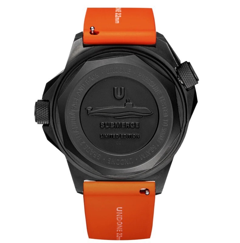 Undone AQUADEEP SUBMERGE Automatic Titanium Black Orange