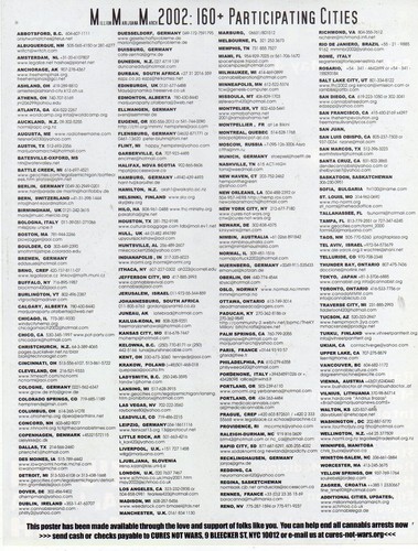 LIBERATION DAY/Million Marijuana March/Rally handbill May 4, 2002 cures-not-wars - Picture 2 of 2