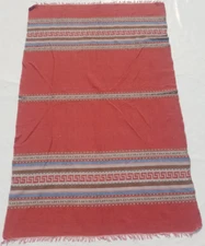 Vintage Traditional Handcrafted Afghani Kilim Rug for Home Décor 203x133 cm