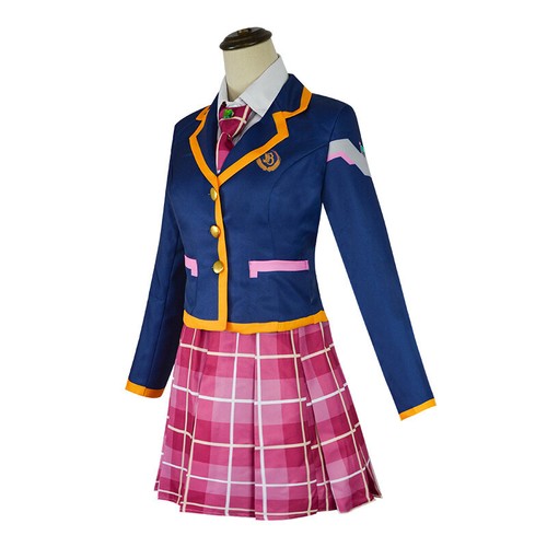 Cosplay OW DVA D.va School Uniform Dress Halloween Carnival Suits Party Costumes - Picture 7 of 7