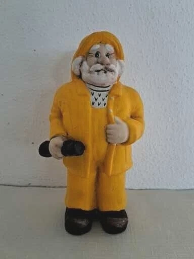 🛟Seemann/Fischer/Skipper - Ton/Keramik - ca. 20cm hoch - NEUWARE🛟 - Bild 2 von 4