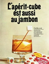  advertising 0522 1970 la Vache qui rit Apérit-cube au hamon