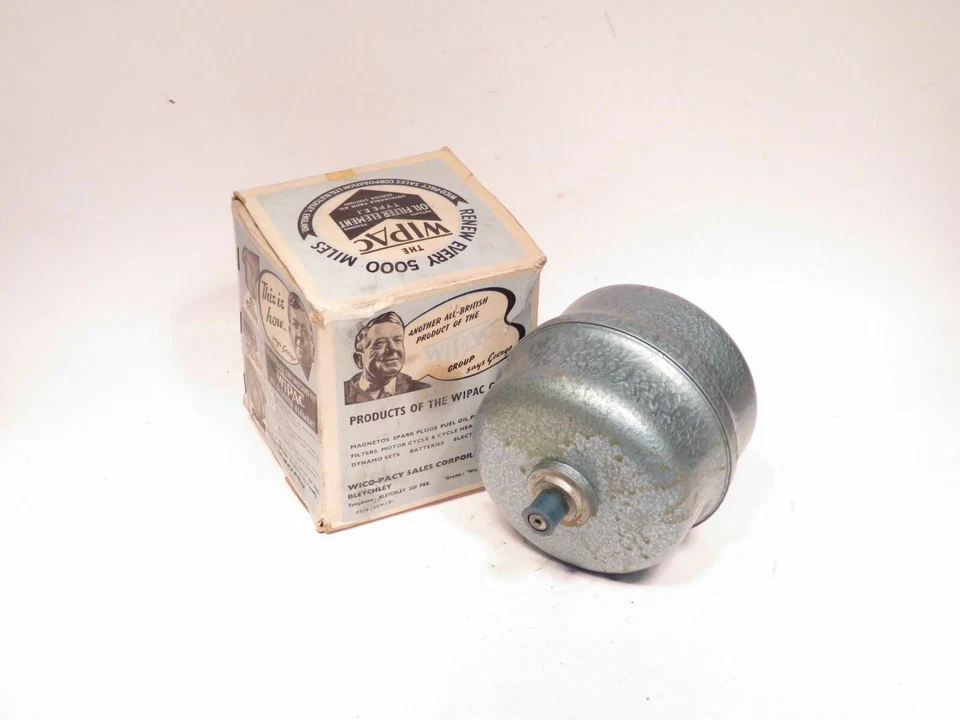 Filtro de aceite marca Wipac de Inglaterra para Austin A40 Ford Anglia Nash Metropolitan Foto 2 de 2