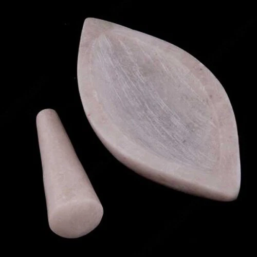 KSM Marble Art Imam Dasta Mortar Pestle Set Ohkli Musal Kharal for Kitchen 12