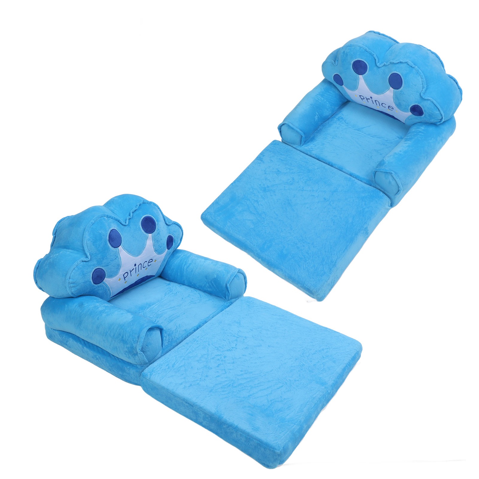Kids Foldable Sofa Cute Princess Toddler Couch For Reading And Sleeping Trending