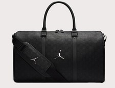 Nike Air Jordan Icon Duffle Bag Luggage Black Monogram MM0987 023  25L NWT