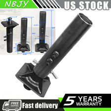 25000lbs 5th Wheel To Gooseneck Trailer Adapter 4 Round Tube Adjustable Coupler