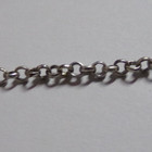 Vintage Blue Beads & Silver Tone Chainmail Mesh On 18" Necklace - American Eagle — photo 4