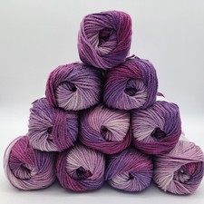 Yarn Outlet Variegated Chunky  Knitting/ Crochet Yarn 10X100g Balls-SB16
