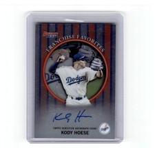 2019 Bowman's Best Kody Hoese Signed Card #99FFAKHO Rookie /150 On Card Auto. rookie card picture