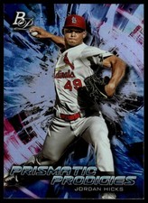 2018 Bowman Platinum #PPP-30 Jordan Hicks Prismatic Prodigies