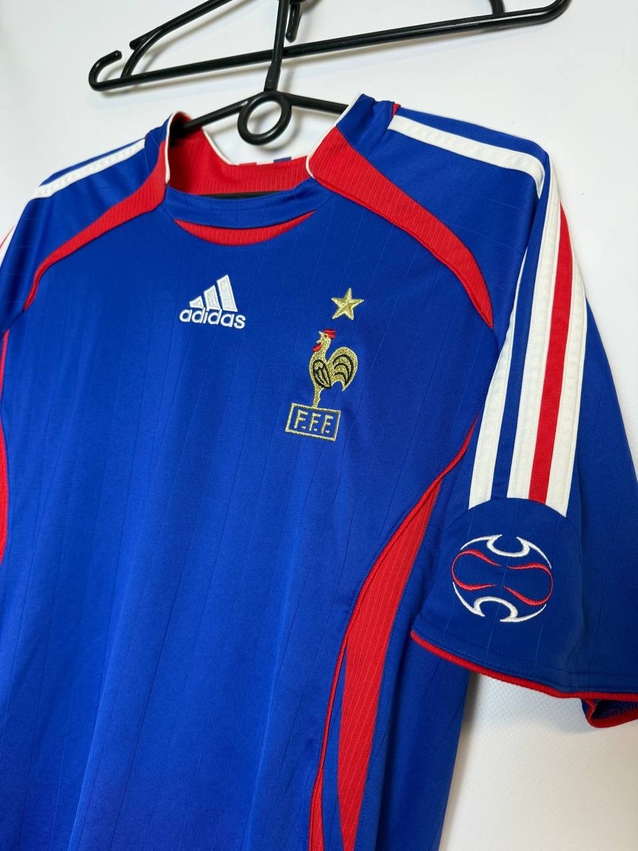 新品・タグ付き❗adidas フランス代表 ZIDANE 選手モデルのシャツ VINTAGE FRANCE Zinedine Zidane Jersey 2006 2008 National Football