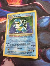 Blastoise 002/102 Base Set Shadowless Holo VINTAGE KEN SUGIMORI ARTWORK 