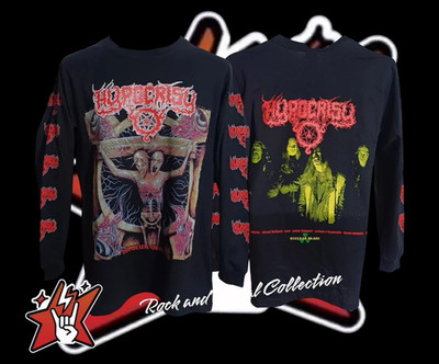 Hypocrisy osculum long sleeve Black T Shirt Size S to 5XL