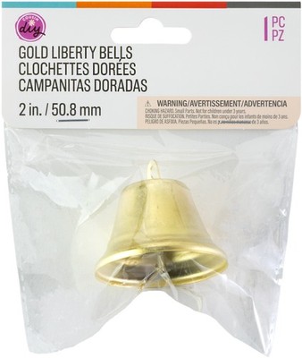 CousinDIY Liberty Bell 2'' 1/Pkg-Gold