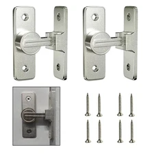 Barn Door Lock Hardware, 90 Degree Heavy Duty Gate Latches Flip Latch Safety ...