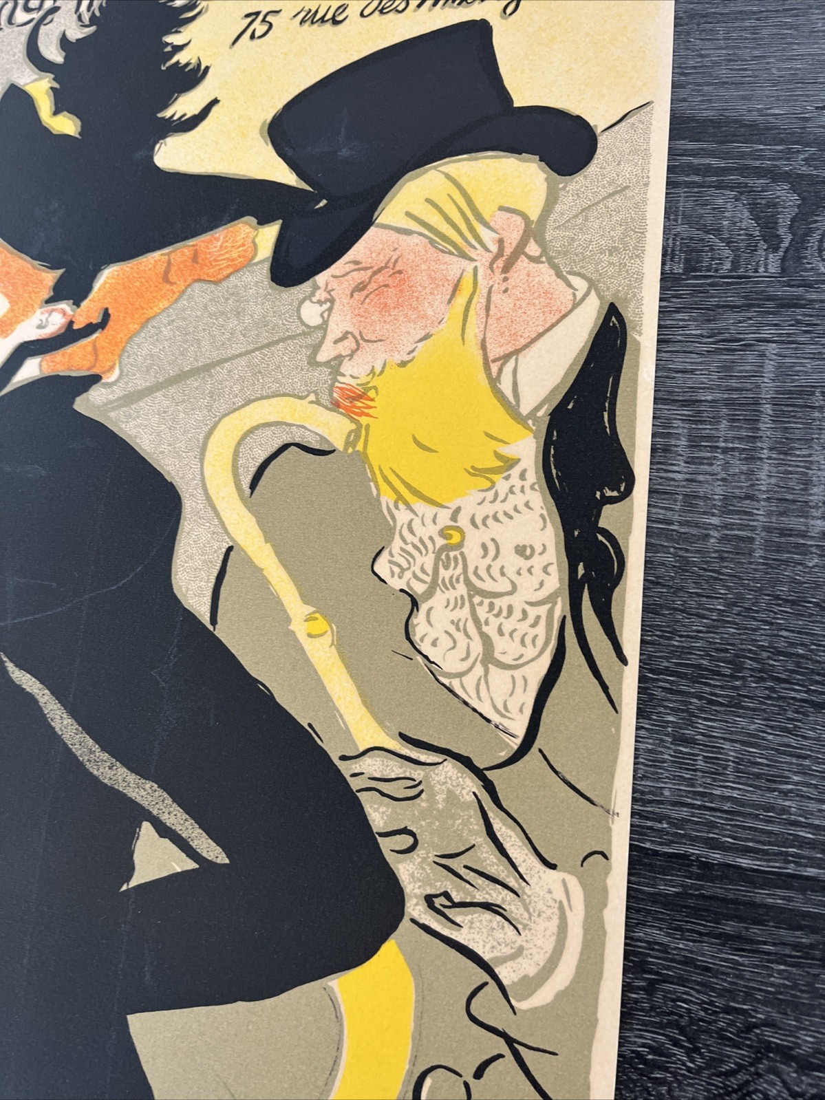 Divan History TOULOUSE LAUTREC - Parisian cabaret Divan Japonais ORIG LITHOGRAPH 28/ ...