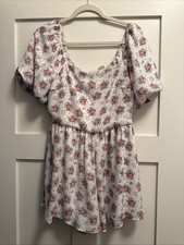 Altar  d State Romper- Floral White; Size XL