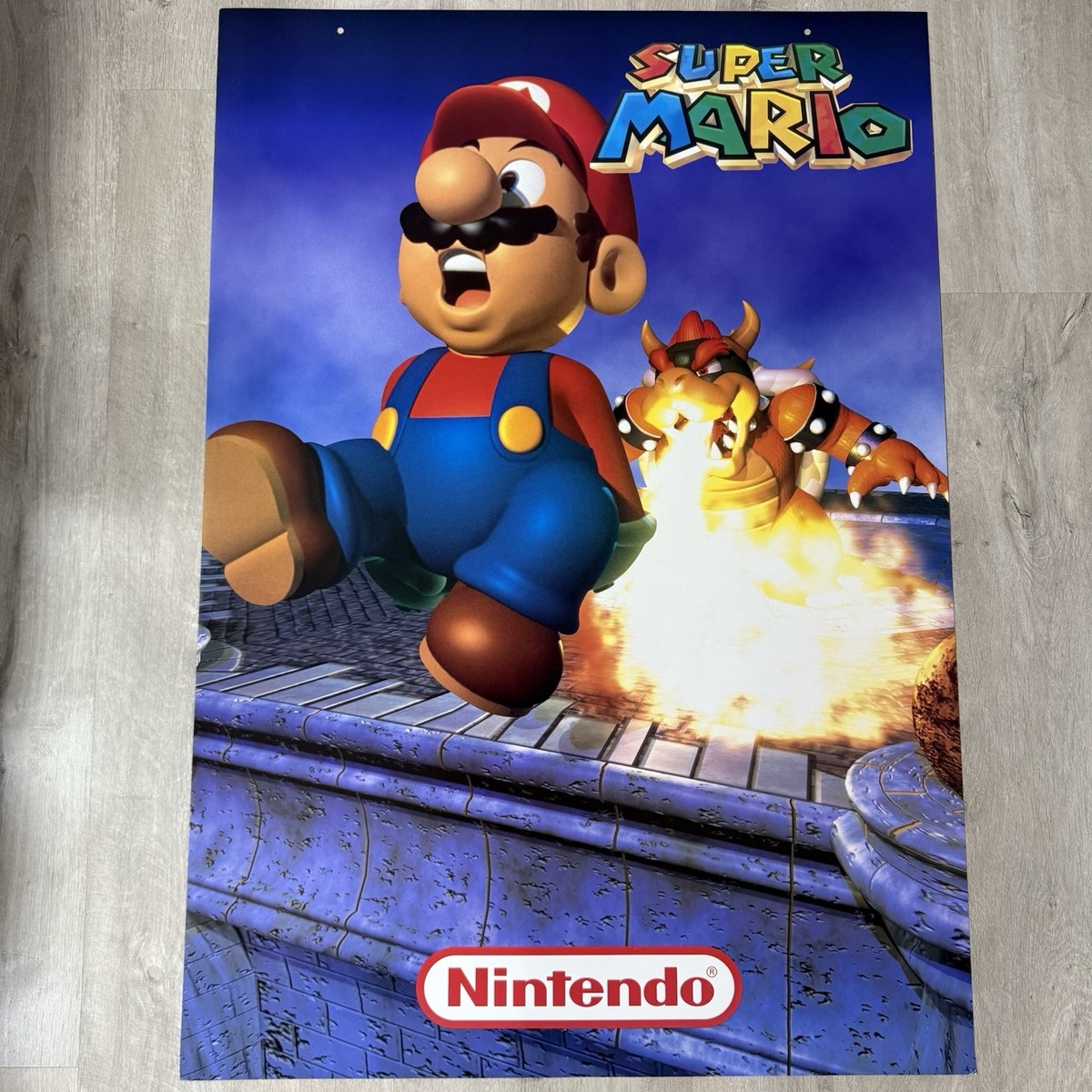 1997 Super Mario 64 Promo Poster Nintendo 64 N64 Lifetime Warranty