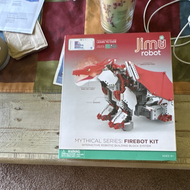 Jimu Robot Mythical Series Firebot Kit JR0601 410pc Programmable Touch Sensor