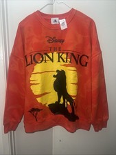 New Disney The Lion King Simba 30th Anniversary Red Pullover Sweater Size Medium