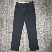 Dickies Slim Taper Pants Mens W30 x L33 Black Work Casual Chino Trousers Utility