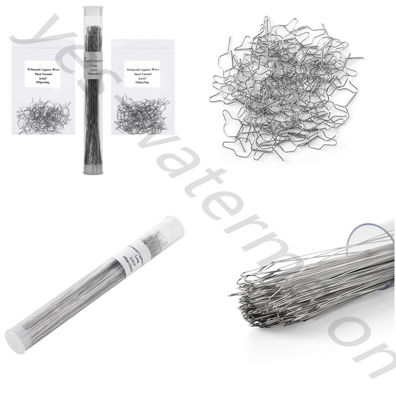 1000Pcs Dental Orthodontic Preformed Ligature Wire Long Stainless