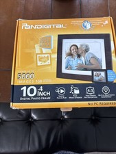 Pandigital 10  LCD Photo Frame Stores 5000 Images Simple Operation No PC Req