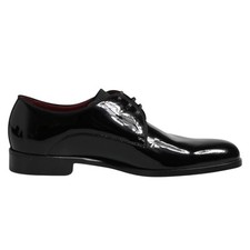DOLCE & GABBANA Shoes Black Leather Lace Up Derby Formal EU39.5 / US6.5 750usd