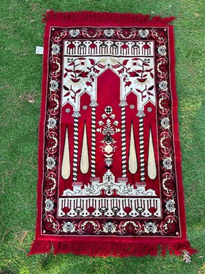 Germatex Aleppo Syria Aleppo Mo Turkey Red And Gray Prayer Rug