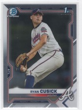 #BDC-27 2021 Bowman Chrome = Ryan Cusick Braves