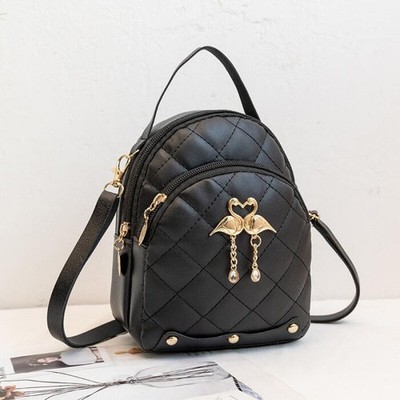Minifashion Gesteppter Rucksack Rucksack Leder Reisetasche Damen Damenhandtasche