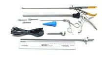 ADDLER LAPAROSCOPIC NEEDLE HOLDER CURVED WITH PORT CLOSURE &CLIP APPLICATOR INST