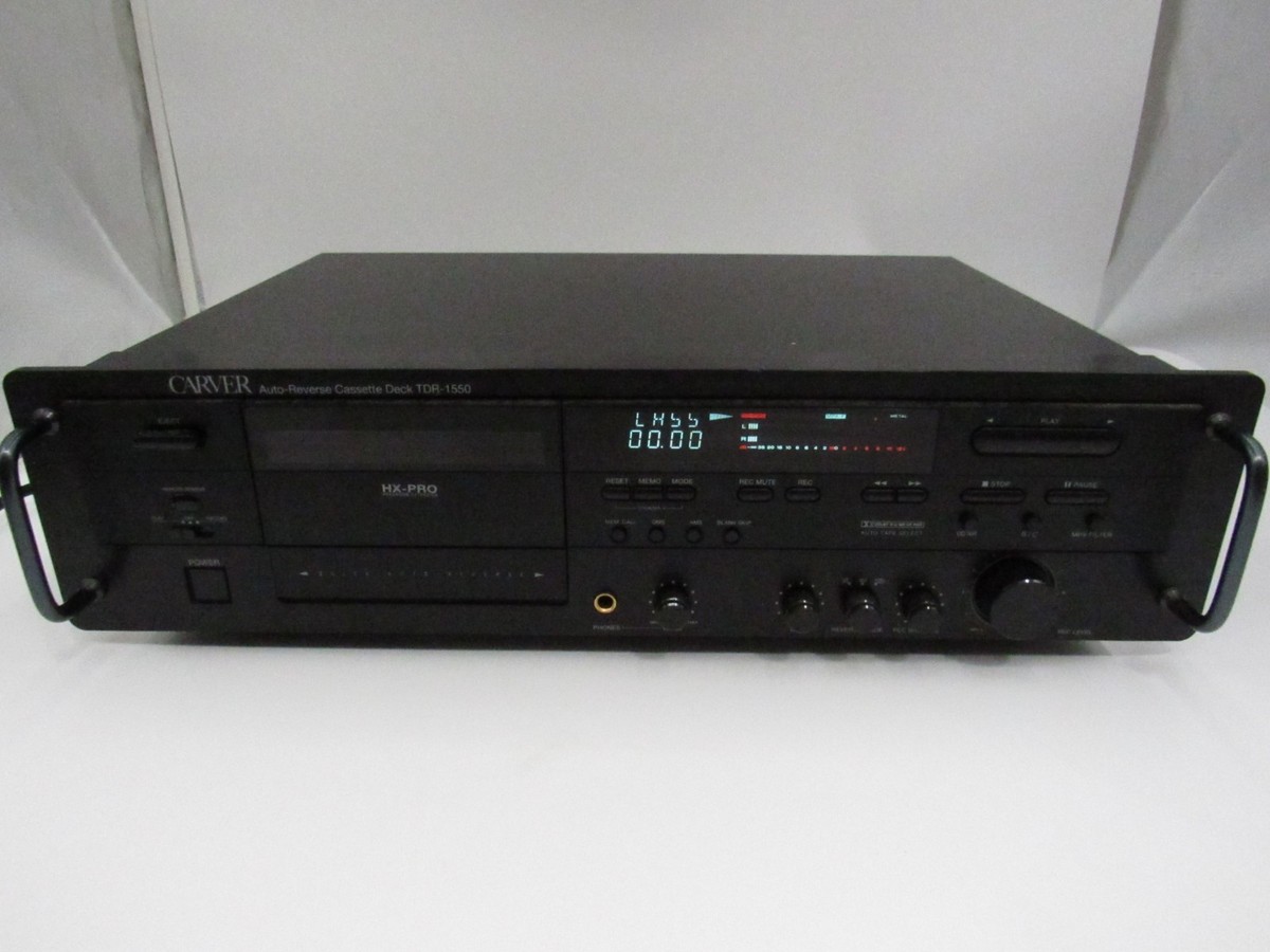 Carver Tdr-1550 Auto-reverse Cassette Deck W/ Remote Recorder Rack