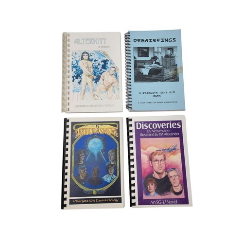 VTG Stargate SG1 Fanfiction Sci-fi Lot of 4 Spicy LGBTQIA+ Book Novels Y2K 2000s