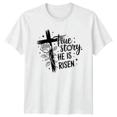 True Story Er ist auferstanden T-Shirt Christlicher Glaube Ostern Geschenk für Sie und Ihn