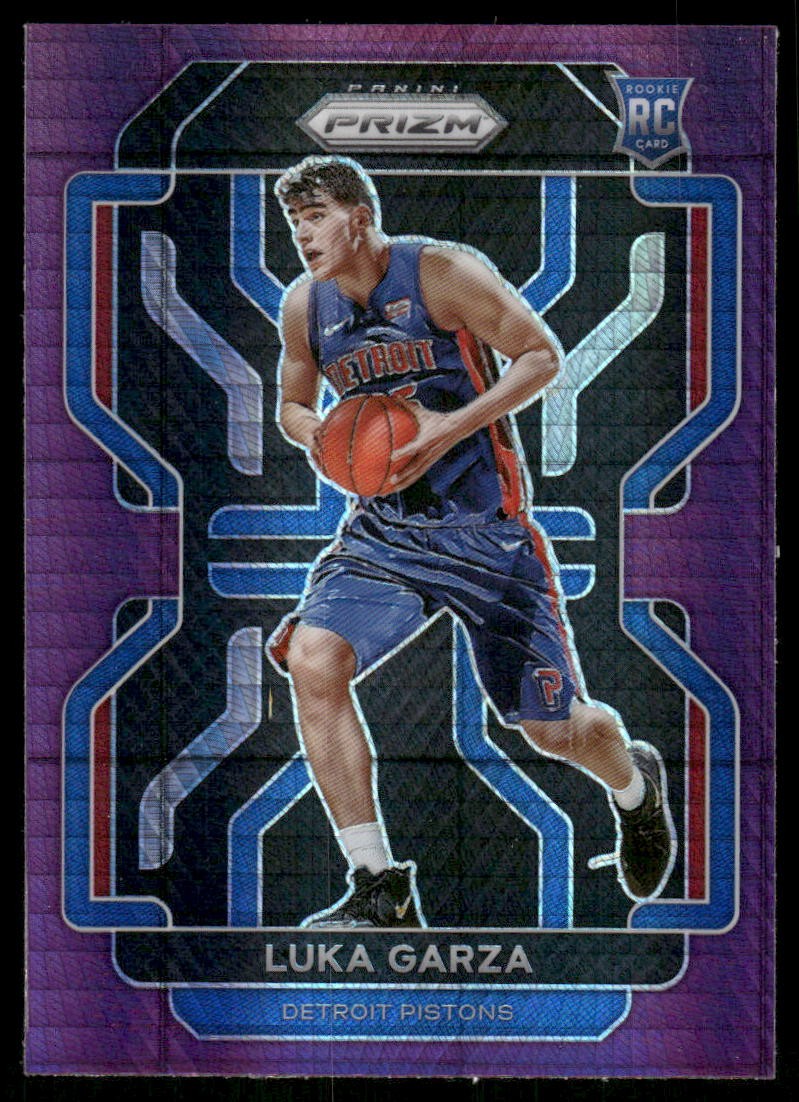 2021-22 Panini Prizm #303 Luka Garza Hyper Purple