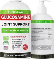 Liquid Glucosamine for Dogs 16 OZ - All-Natural Hip  Joint Supplement,
