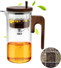 Enchanti Tea Pot, 800ML Magical Teapot 2 in 1 Enchanted Teapot with Strainer and