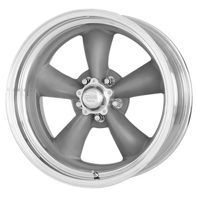 American Racing CLASSIC TORQTHRUSTII Mag Gray Machined 14x6'' Rim 5X4.75-2 EA