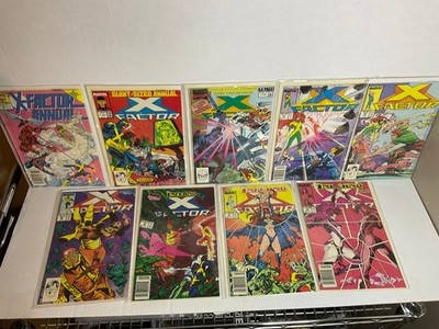 Lot of 9 X-FACTOR Comic Books (Bags & Acid-Free Backing Boards)