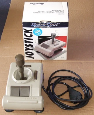 QuickShot Deluxe Joystick QS-113 for IBM PC AT 286 386 486 vintage computers - image 1 of 4
